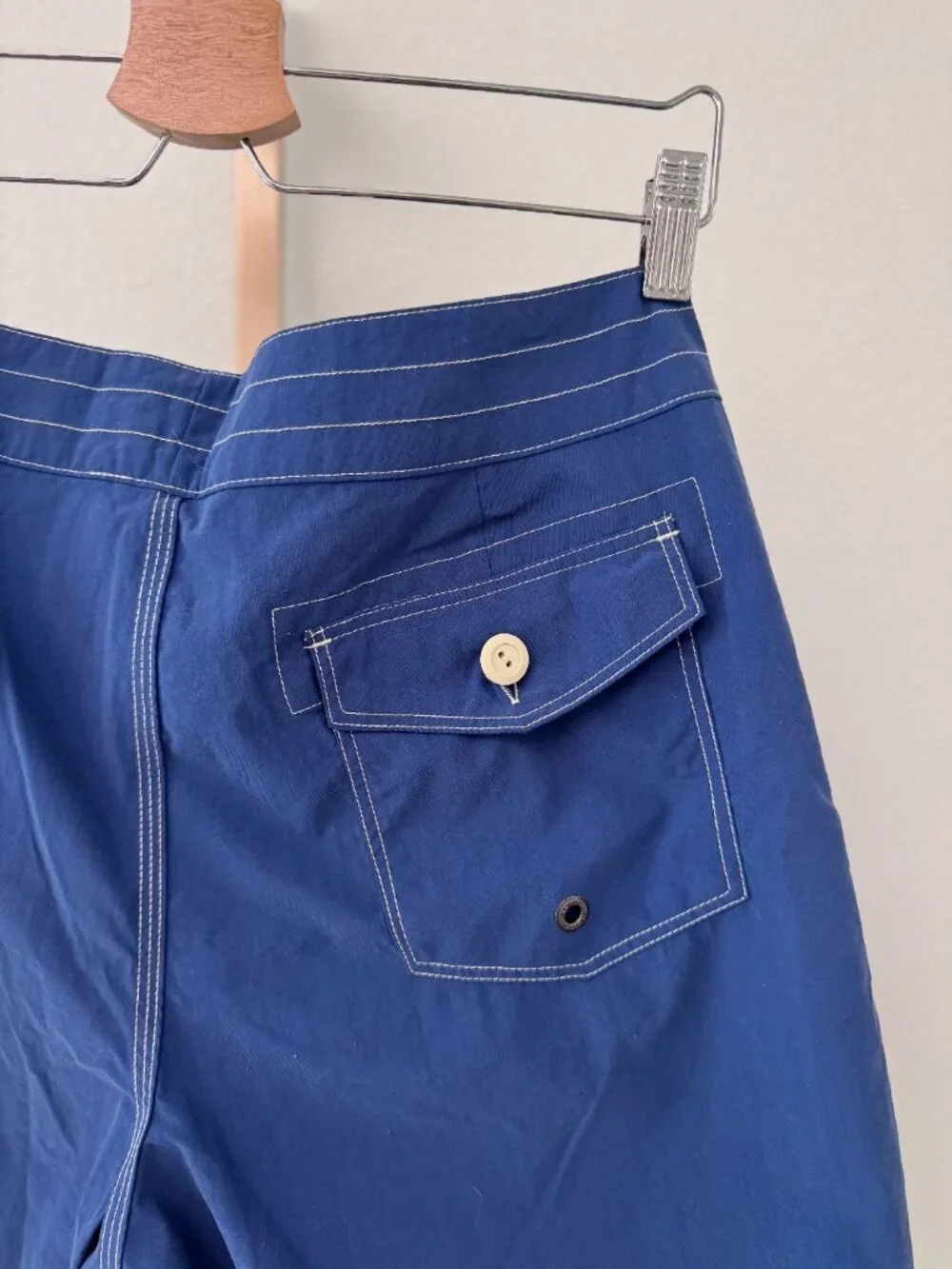 J.Crew Vintage Navy Board Shorts Men’s 30 Lace-Up contrast Stitching 9”